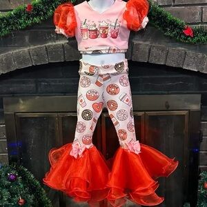 Kids Sweet Treats Dance Costume - Pink and Red